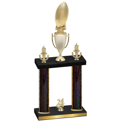 Double Black Glacier Year Football Trophy