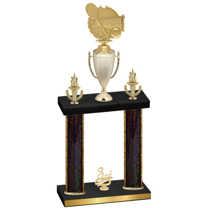 Double Black Glacier Third Place Tennis Trophy