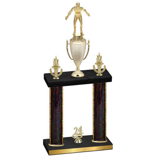 Double Black Glacier Year Wrestling Trophy