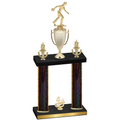 Double Black Glacier Fourth Place Bowling Trophy