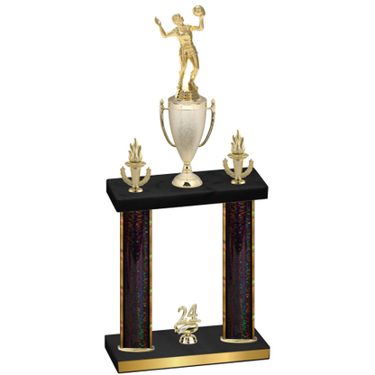 Double Black Glacier Year Volleyball Trophy