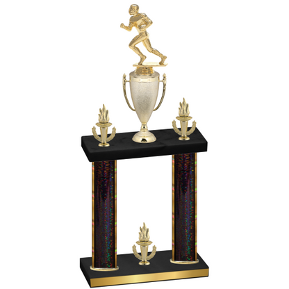 Double Black Glacier Victory Football Trophy