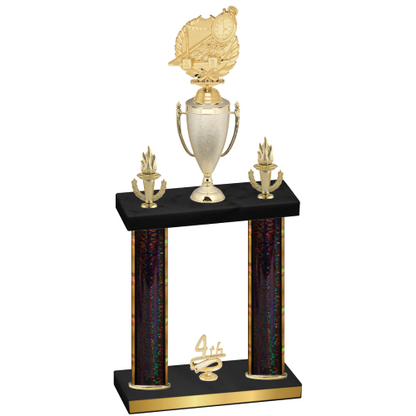 Double Black Glacier Fourth Place Swimming Trophy
