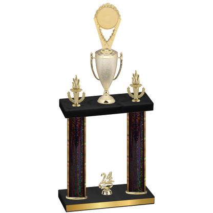 Double Black Glacier Year Insert Trophy