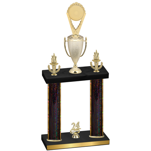 Double Black Glacier Year Insert Trophy