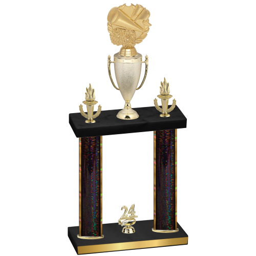 Double Black Glacier Year Cheerleading Trophy