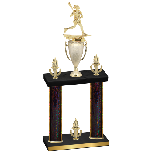 Double Black Glacier Victory Lacrosse Trophy
