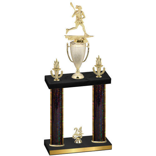 Double Black Glacier Year Lacrosse Trophy