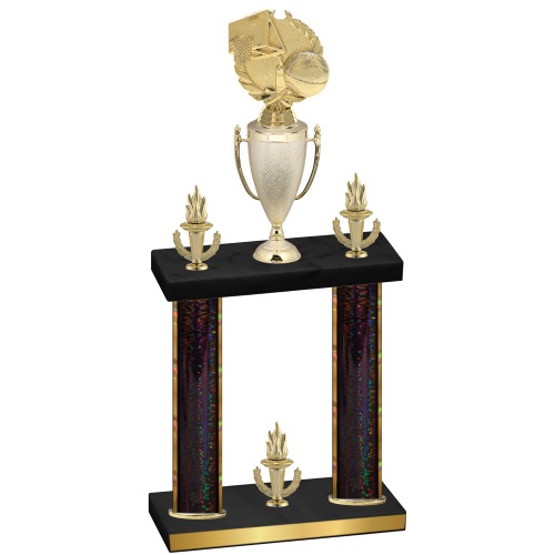 Double Black Glacier Victory Basketball Trophy