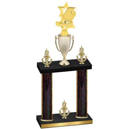 Double Black Glacier Victory Pickleball Trophy