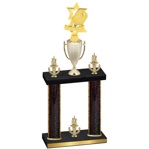 Double Black Glacier Victory Pickleball Trophy