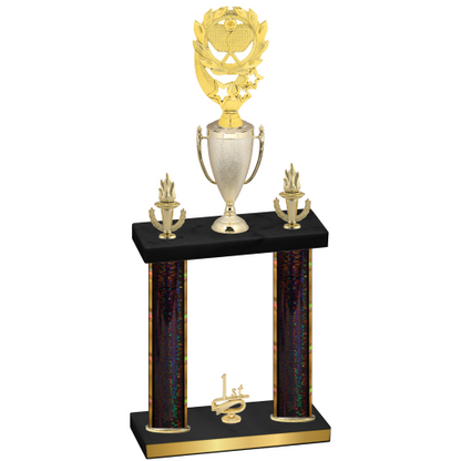 Double Black Glacier First Place Pickleball Trophy