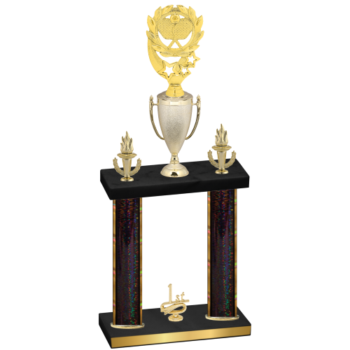 Double Black Glacier First Place Pickleball Trophy