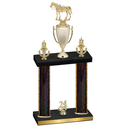 Double Black Glacier Year Horses Trophy