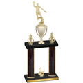 Double Black Glacier Second Place Basketball Trophy