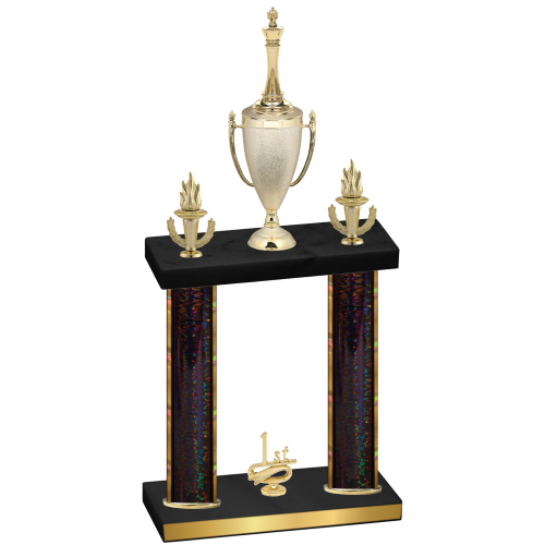 Double Black Glacier First Place Chess Trophy
