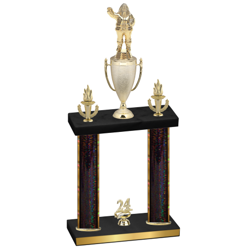 Double Black Glacier Year Holiday Trophy