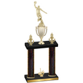 Double Black Glacier First Place Basketball Trophy