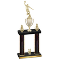 Double Black Glacier Year Basketball Trophy