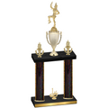 Double Black Glacier First Place Majorette Trophy