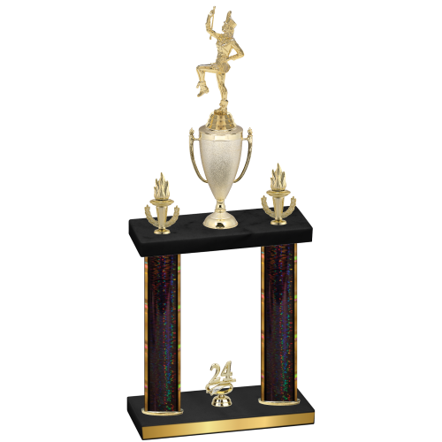 Double Black Glacier Year Majorette Trophy