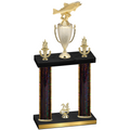 Double Black Glacier Year Fishing Trophy