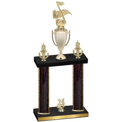 Double Black Glacier Year Music Trophy