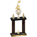 Double Black Glacier Second Place Golf Trophy