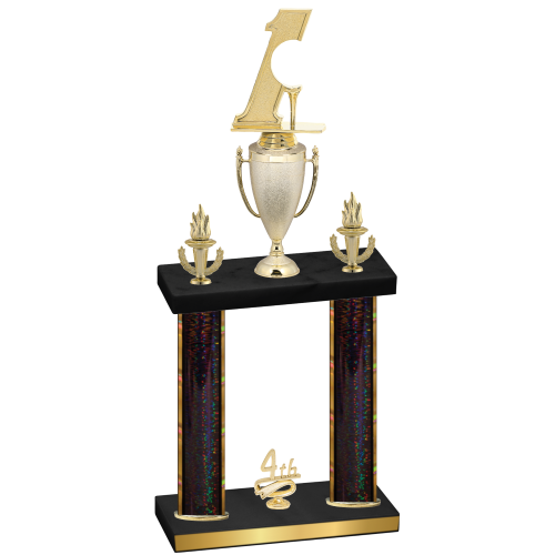 Double Black Glacier Fourth Place Golf Trophy