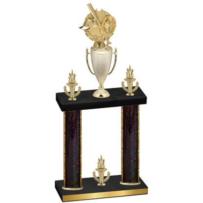 Double Black Glacier Victory Baseball Trophy
