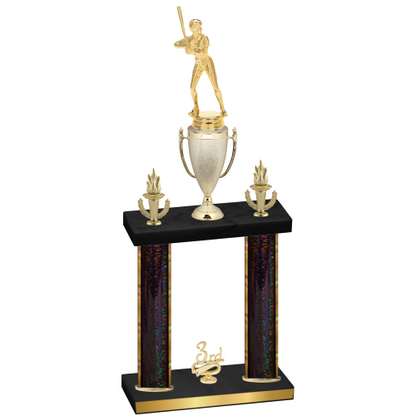 Double Black Glacier Third Place Softball Trophy