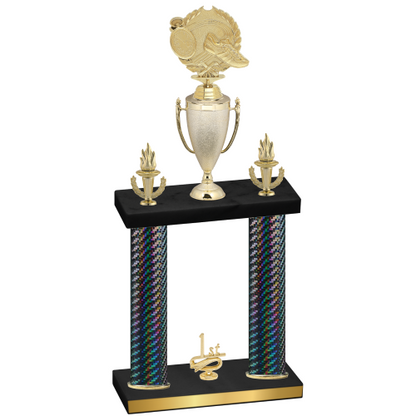 Double Black Carbon Fiber First Place Running Trophy