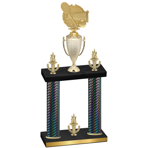 Double Black Carbon Fiber Victory Tennis Trophy
