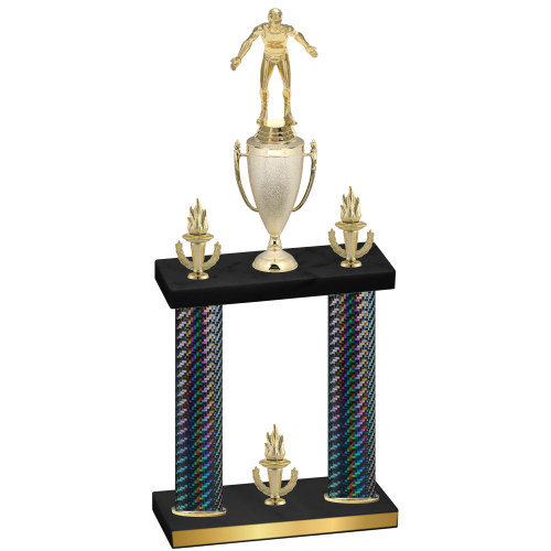 Double Black Carbon Fiber Victory Wrestling Trophy