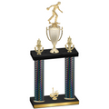 Double Black Carbon Fiber First Place Bowling Trophy