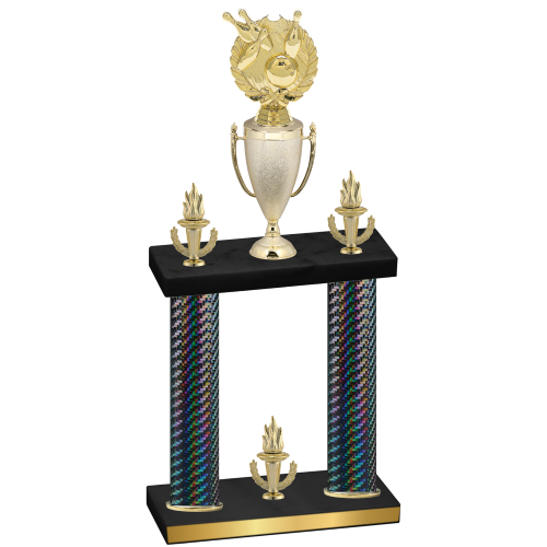 Double Black Carbon Fiber Victory Bowling Trophy