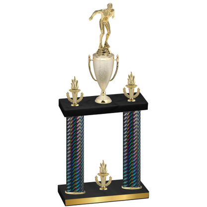 Double Black Carbon Fiber Victory Swimming Trophy