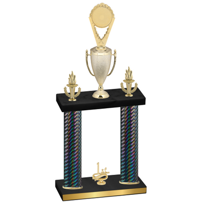 Double Black Carbon Fiber First Place Insert Trophy