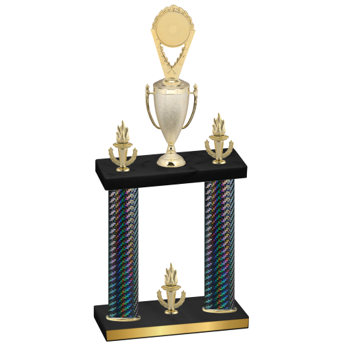 Double Black Carbon Fiber Victory Insert Trophy