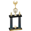 Double Black Carbon Fiber Second Place Victory Trophy