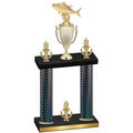 Double Black Carbon Fiber Victory Fishing Trophy