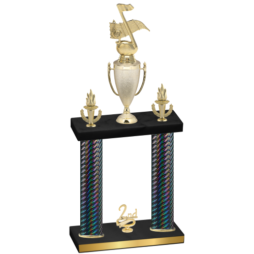Double Black Carbon Fiber Second Place Music Trophy
