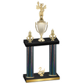 Double Black Carbon Fiber Second Place Academics Trophy