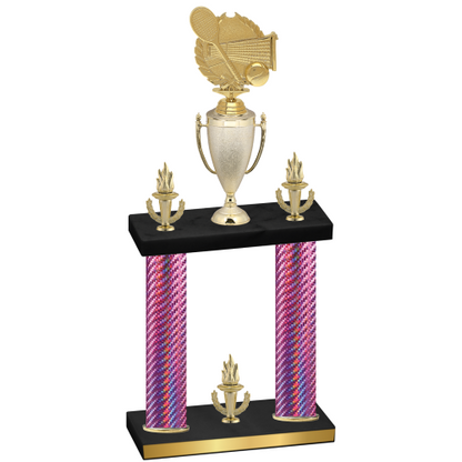 Double Pink Carbon Fiber Victory Tennis Trophy
