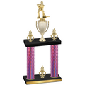 Double Pink Carbon Fiber Victory Hockey Trophy