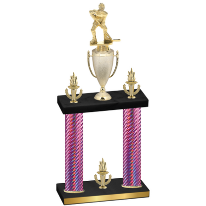 Double Pink Carbon Fiber Victory Hockey Trophy