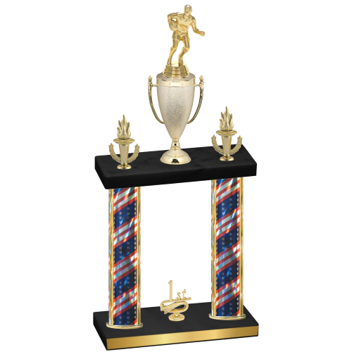 Double Flag USA First Place Rugby Trophy