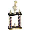 Double Flag USA Victory Rugby Trophy