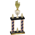 Double Flag USA Victory Rugby Trophy