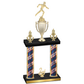 Double Flag USA Second Place Running Trophy